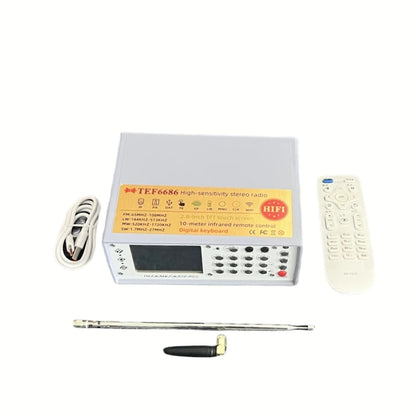 1Set Latest TEF6686 FM SW/MW/LW Full Band Radio RDS + Battery Speaker Charger Antenna FM AM Radio FM AM Radio