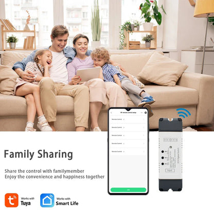 Two Relay Zigbee Tuya Switch 12V 24V 220V 230V 2CH Receier Module Dry Contact NO NC COM Inching Timer Rele for Light Motor Alexa