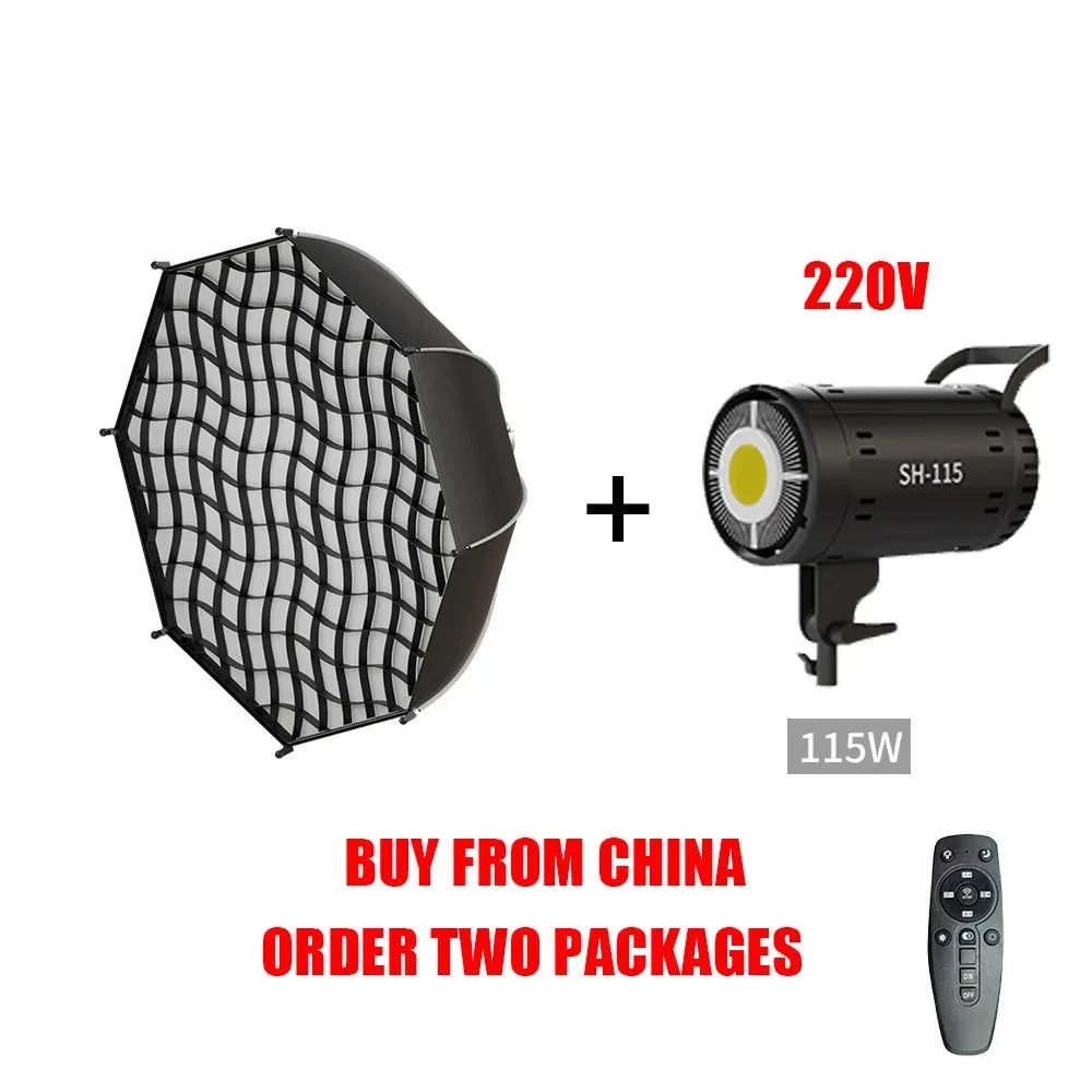 135W Photography LED Video Light  Daylight-Balanced Sun Lamp for Portrait Flash Studio Accessories Youtube Live