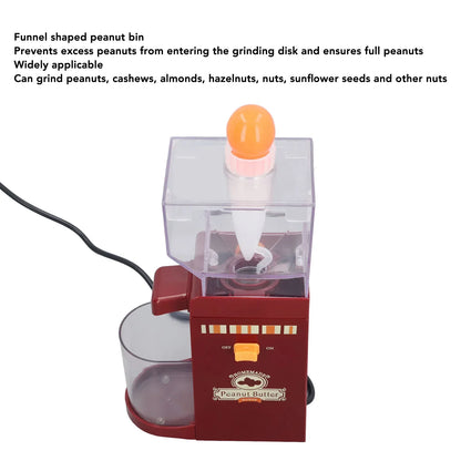 Peanut Butter Maker Home Electric Grain Grinder Anti Slip Sesame Sauce Mill Nut Butter Machine for Groundnut Almonds Cashews Haz