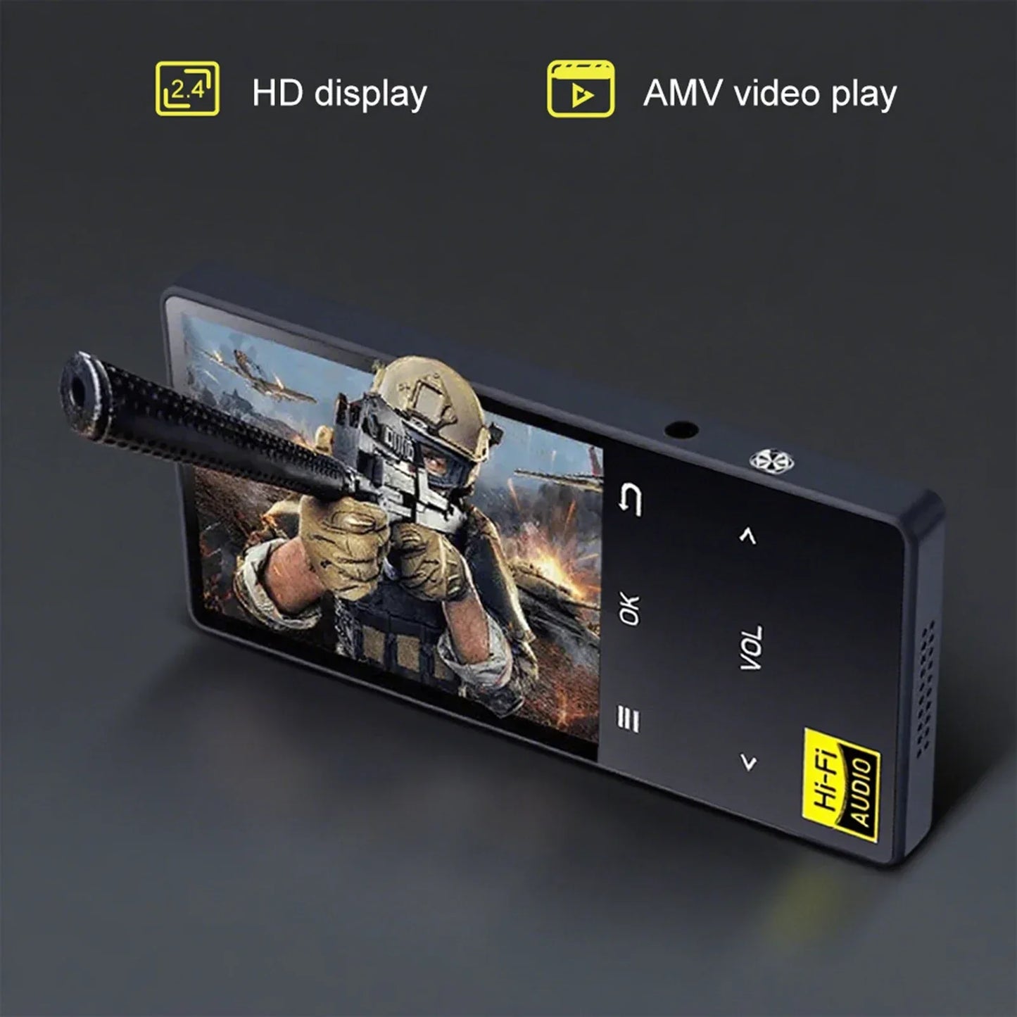 Hi-Fi MP3 Player with Bluetooth and WiFi Lossless DSD High Definition Portable Hi-Fi Digital Audio Music Player Voice Recorder