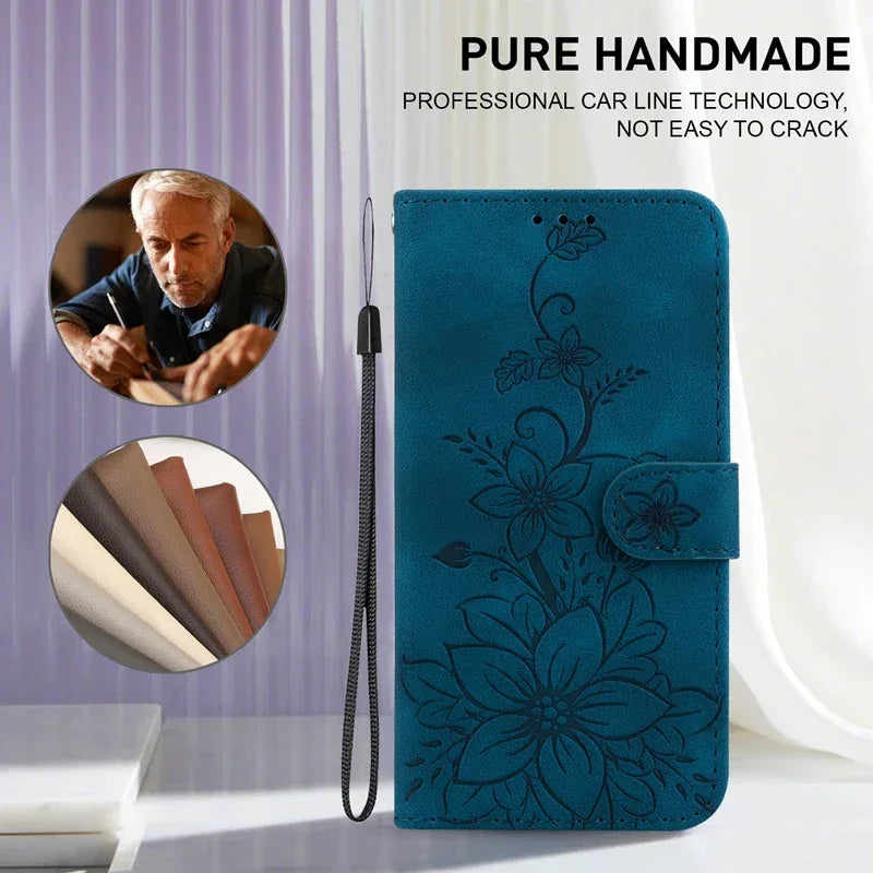 For Xiaomi Redmi 13 Case Solid Color Leather Flip Phone Case for Xaomi Redmi 13 Cover Redmi13 13C 5G Wallet Card Slots Etui