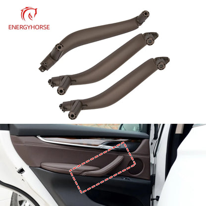 Left Right Single Car Inner Door Handle Interior Door Inside ABS Pull Handle Trim for BMW X5 X6 F15 F16 2014-2018