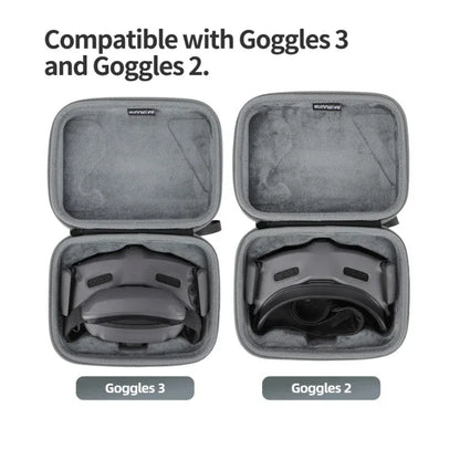 For DJI Avata 2 Goggles 2/3 Bag Case Storage Portable Hard Case Nylon Handle Shock-proof Carrying Box Accessory Goggles 2 3