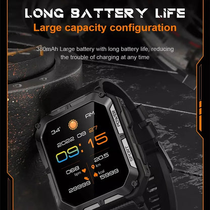 Smart Watch C20 PRO 1.83 Inch Men Music BT Call Outdoor Sports Fitness Tracker Heart Rate Blood Pressure Smartwatch