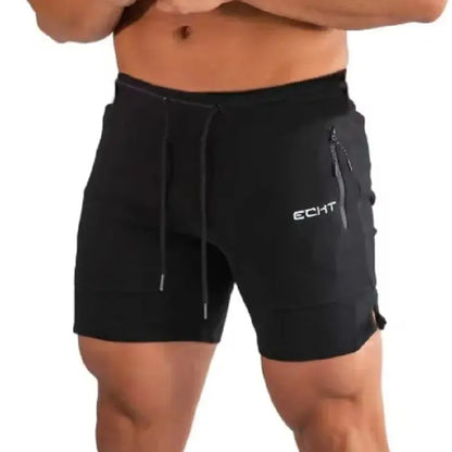 New Sports Shorts Men Beaching Shorts Zip pocket Trousers Bodybuilding Sweatpants Fitness Jogger Running Gyms Men Shorts