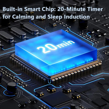 Lenovo Mini Smart Sleep Speaker Quickly Fall Asleep with This Handheld Microcurrent Low-Frequency Pulse Deep Sleep Aid Silver