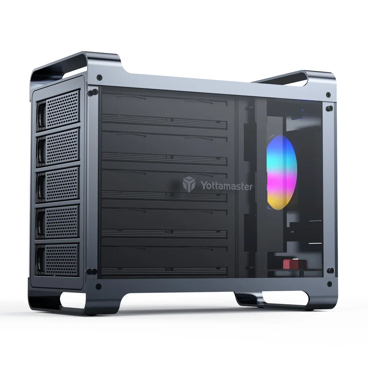 【OW Ship】Yottamaster 5Bay Hard Drive Enclosure USB C 5Gbps Type B SATA External Hard Drive Storage Case for 2.5" 3.5" HDD SSD
