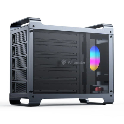 【OW Ship】Yottamaster 5Bay Hard Drive Enclosure USB C 5Gbps Type B SATA External Hard Drive Storage Case for 2.5" 3.5" HDD SSD