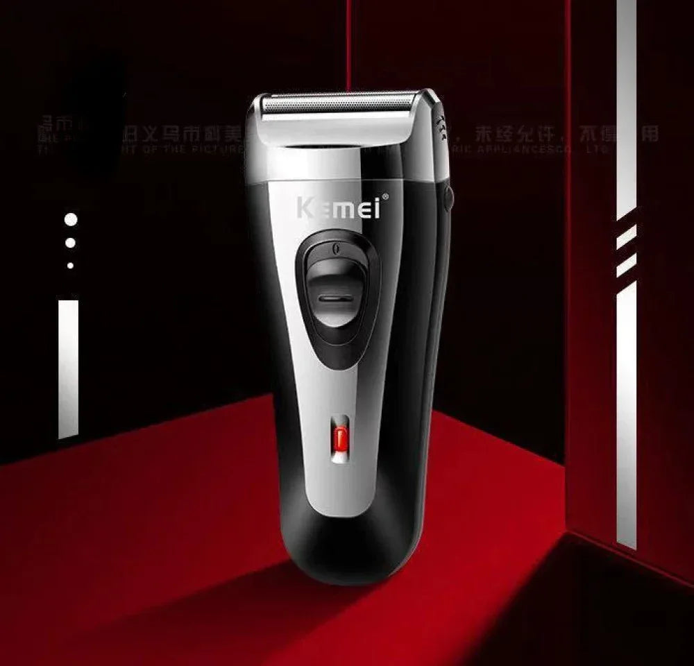 KM-9038 Powerful Rechargeable Shaver for Men Foil Electric Shaver Beard Head Shaving Electric Razor Facial USB with Extra Mesh