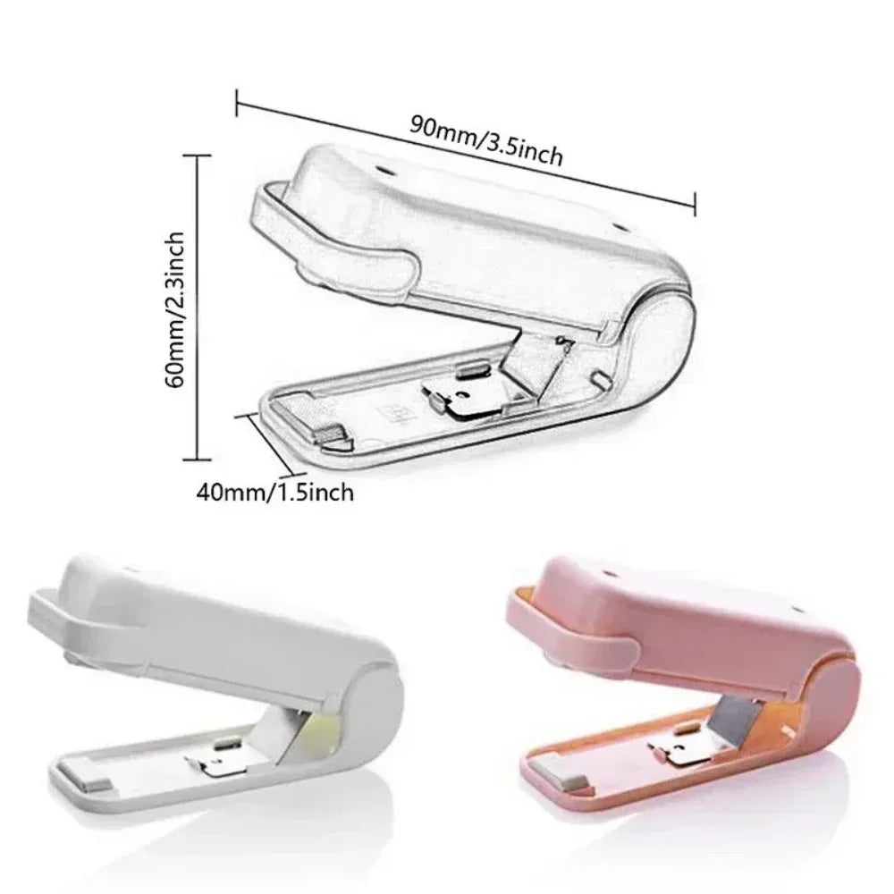Mini Heat Bag Sealing Machine Package Sealer Bags Thermal Plastic Food Bag Closure Portable Sealer Food Packaging Heat Sealer