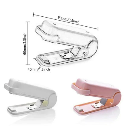 Mini Heat Bag Sealing Machine Package Sealer Bags Thermal Plastic Food Bag Closure Portable Sealer Food Packaging Heat Sealer