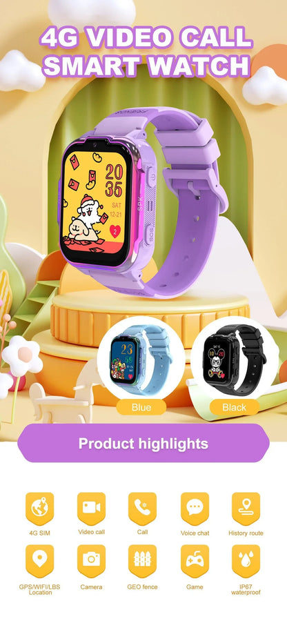 Full Netcom DH20 Children's Smart Watch 4G Video Call Positioning Card Student Phone Watch