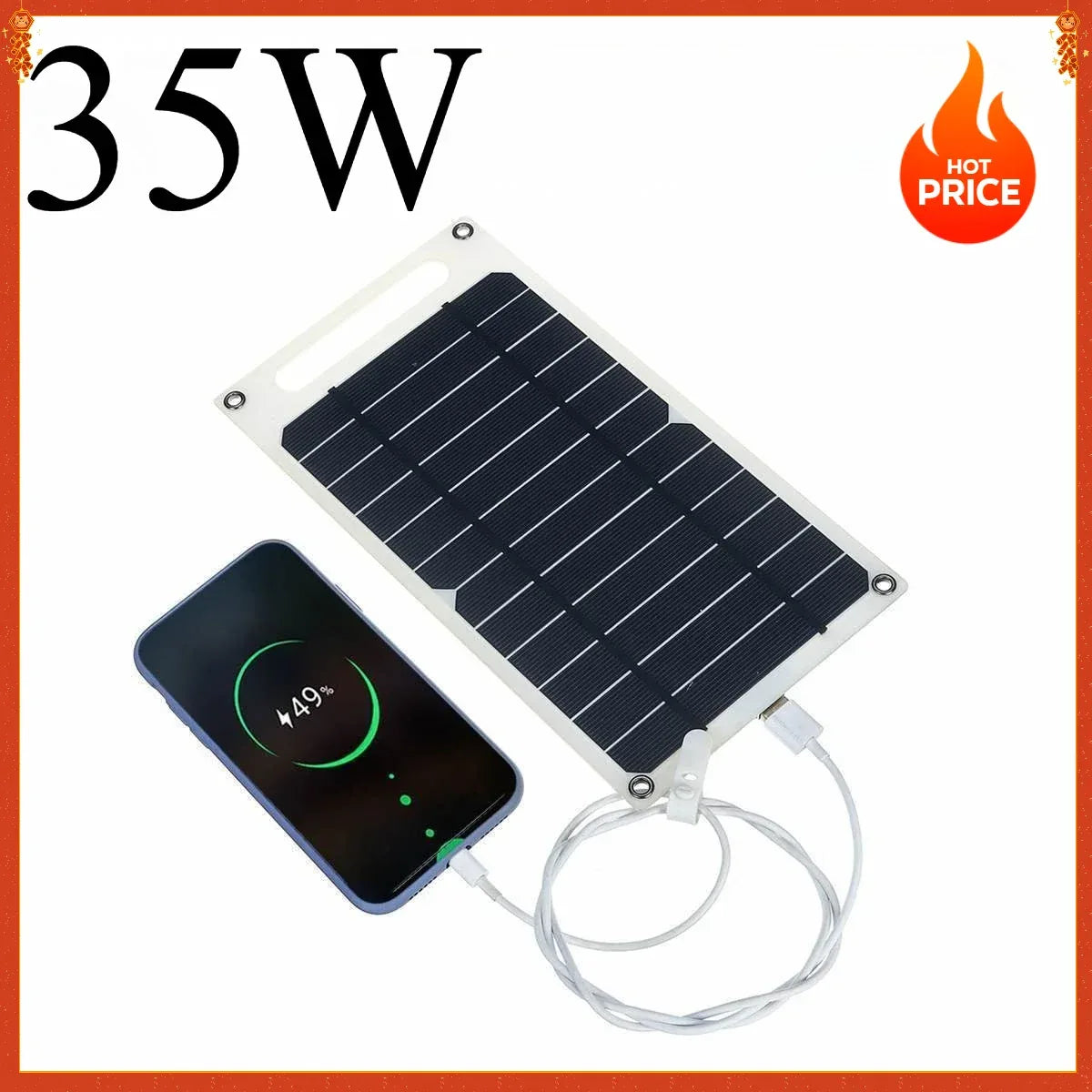 5V USB Solar Charger Outdoor Portable Waterproof Hiking Camping for Power Bank Phone Small Electronics  portable solar panel