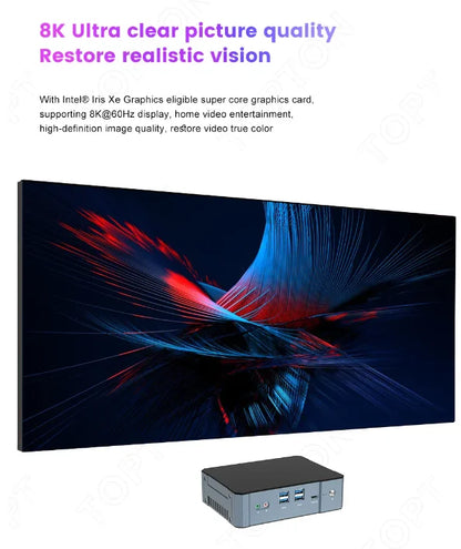 Super Deal Mini PC 13th Gen Intel i9-13900H Mini Computers(14 Cores,20 Threads) 64GB DDR4 & 4TB SSD Windows 11 Desktop PC WiFi