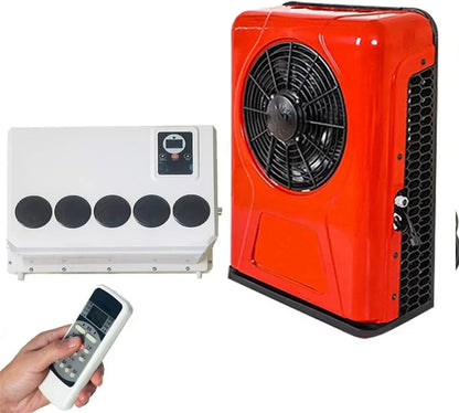 Treeligo Cooling Electric Car Split Air Conditioner 12V Parking Air Conditioning 24V For RV Truck Tractor Camper Van Motorhome