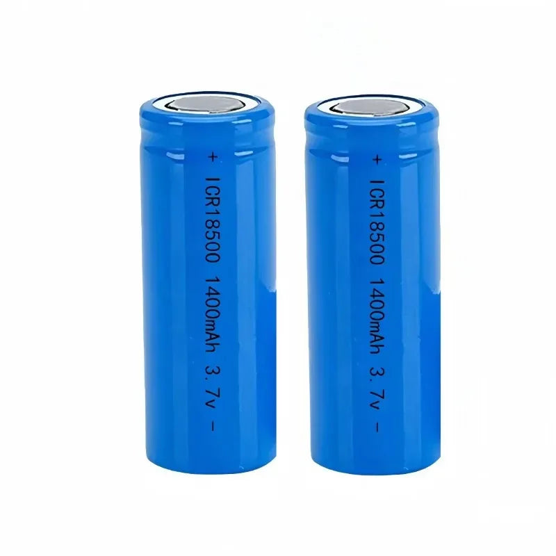 3.7V 18500 rechargeable lithium battery 1400mAh rechargeable battery flashlight strong lighting power tool battery