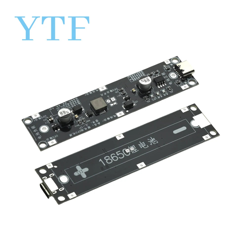 5V 9V 12V Type-C 18650 Lithium Battery Boost Step Up Module UPS Uninterruptible Power Supply Charge Discharge Same Time 1A