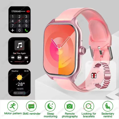 New Smart Watch Bluetooth Calls Men Women Smartwatch Heart Rate Monitor IP68 Waterproof Fitness Bracelet Custom Watch Face Pk H9