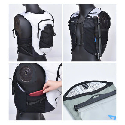 Running Backpack Hiking Bag Breathable Waterproof Portable Water Bottle Backpack Cycling Backpack for Camping, Adventure
