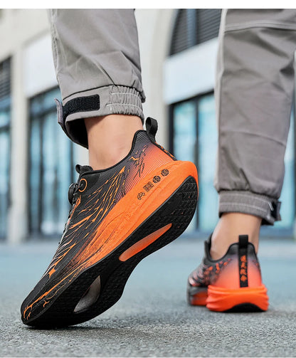 Fluorescence Running Shoes CarbonBoard Marathon Men Sports Casual Tenis Breathable Womens Comfortable Athletic Nonskid Sneakers