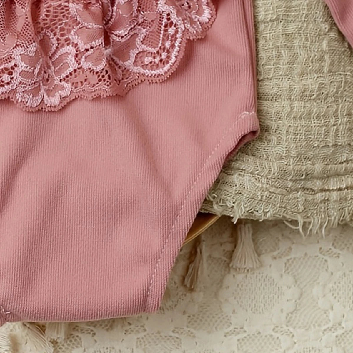 Ylsteed Newborn Lace Romper Baby Girl Photography Props Newborn Shooting Outfits