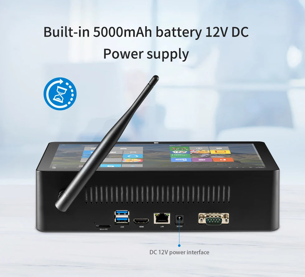 20256 Pipo H10 PRO 10.1 Inch IPS Touch Screen MINI PC Win11 Win10 OS Intel N100 Quad Core Tablet PC BT WIFI RJ45 USB 3.0 POE HD