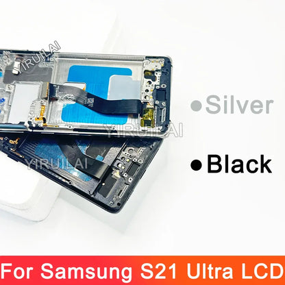6.78" Super AMOLED For Samsung S21 Ultra 5G G998 G998U Display Touch Screen Digitizer For Samsung S21Ultra G998B LCD