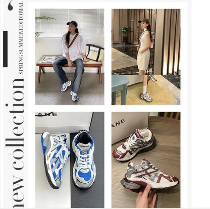 New Women Breathable PU Leather Sneakers Running Flat Shoes Sport Shoes Breathable Casual Shoes Women Chaussure Femme Sapatos