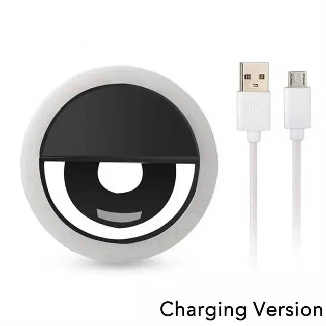 Led Selfie Ring Light USB Charge LED Selfie Fill Light Mobile Phone Live Broadcast Video LED Selfie Ring Lamp For All Smartphone