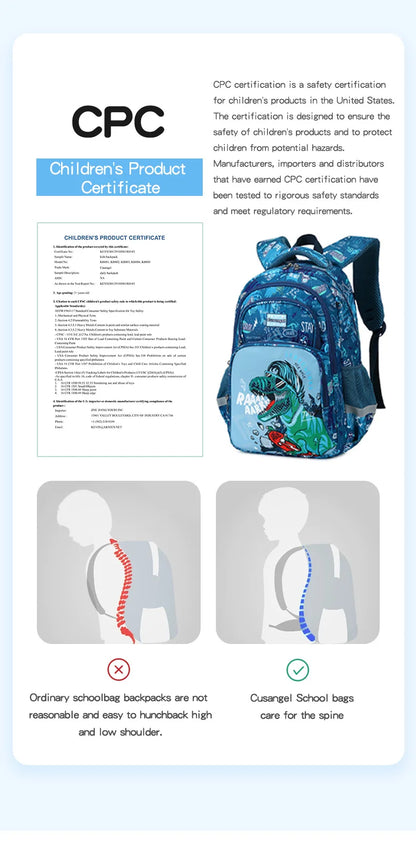 Cartoon Unicorn 3 Piece Set School Bags For Girls Boys Kids Space Backpack Primary School Students Backpack With lunch box