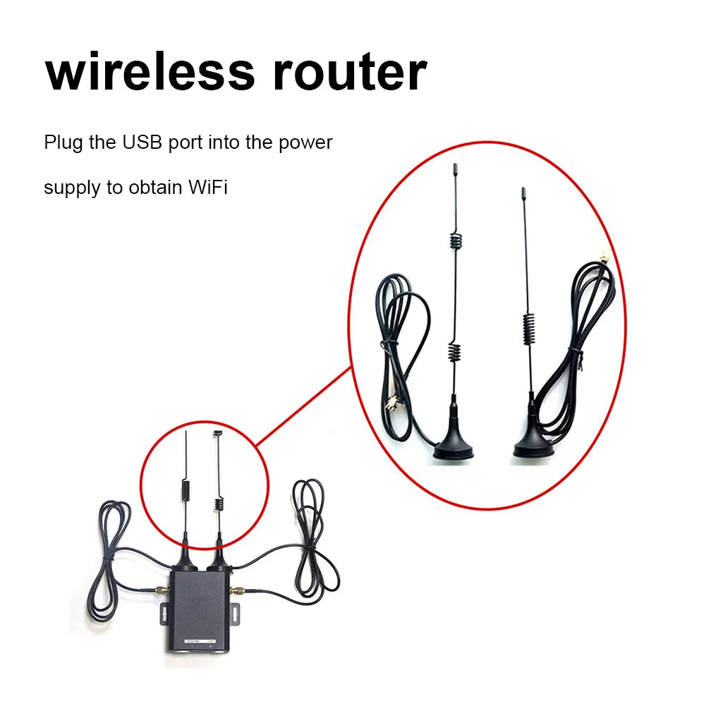 H927 Wireless Router WIFI Router Industrial Grade 4G LTE SIM Card Router wit External Antenna Support 16 WiFi Users for Outdoor