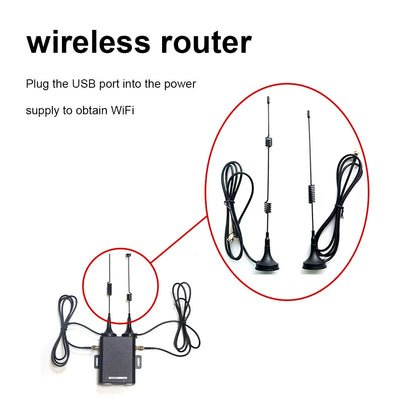 H927 Wireless Router WIFI Router Industrial Grade 4G LTE SIM Card Router wit External Antenna Support 16 WiFi Users for Outdoor
