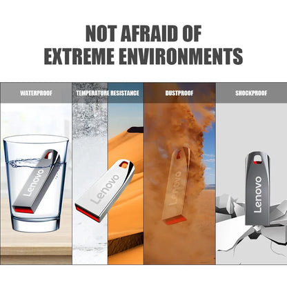 Lenovo 2TB High Speed 3.2 USB Flash Drive 1TB Pen Drive 512GB Usb Stick Pendrive 128GB Flash Disk For IPhone SmartPhone