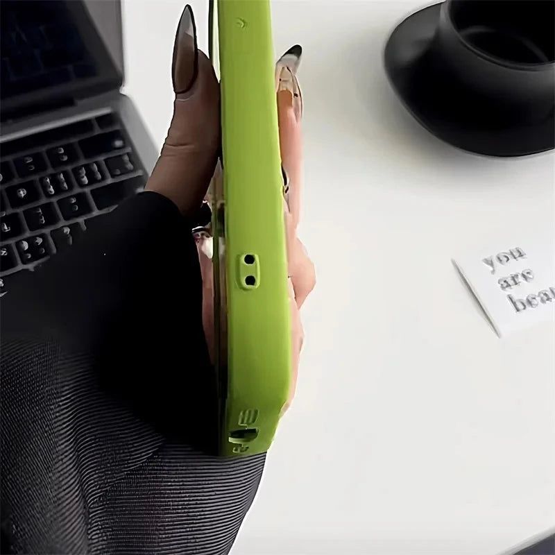 Soft Candy Liquid Silicone Phone Case For iPhone 13 Case iPhone 15 11 14 12 16 Pro Max XR XS X 7 8 Plus SE Shockproof Cover