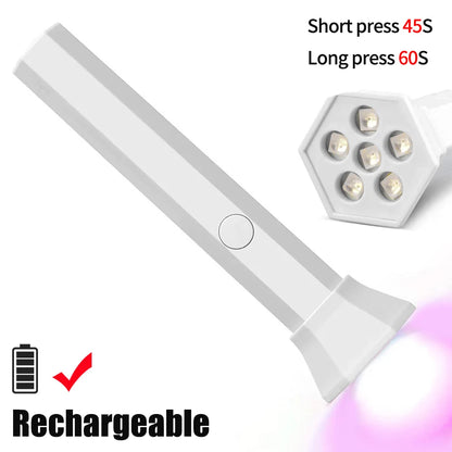 LINMANDA 18W Mini UV LED Nail Lamp Portable Nail Lamp Fast Drying Curing Light for Gel Polish No Black Hands 6 Lamps UV Lamp