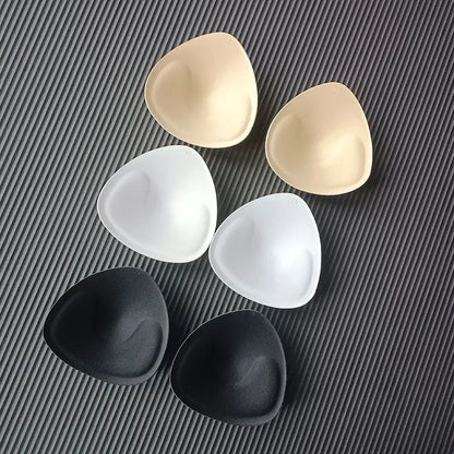 Invisible Triangle Sponge Push Up Bra Pads Women Sexy Inserts Underwear Sponge Swimsuit Bikini Breast Enhancers Chest Cup Pads