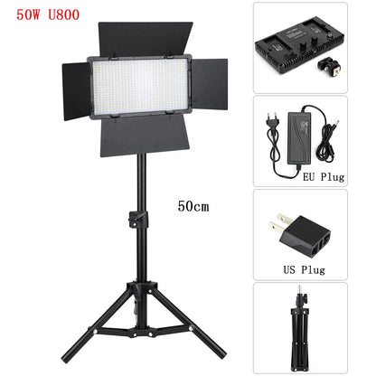 U600/U800 LED Photo Studio Light for Youbute Game Live Video Lighting Portable LED Video Recording Photography Panel Lamp