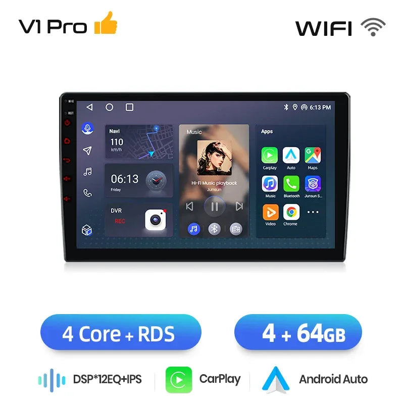 Junsun Wireless CarPlay Android Auto Car Radio For Citroen C5 2008 2009 2010-2017 RDS 4G WiFi GPS 2din BT Car accessories