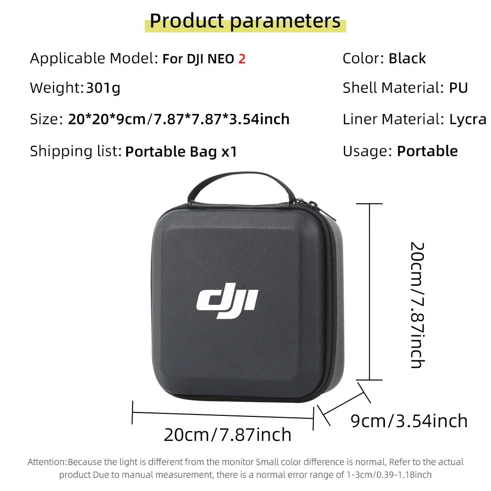 Carrying Shockproof Case For DJI NEO 2 Case Portable Storage Bag For DJI Neo 2 Drone Remote Accessories