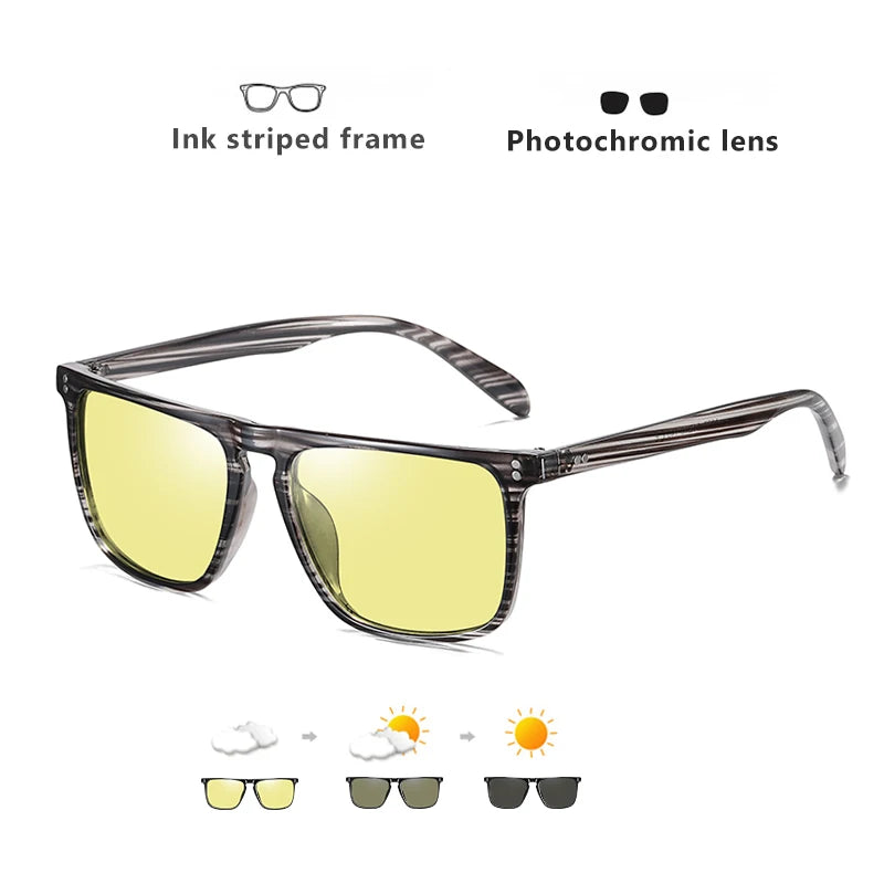 Fashion Blue-Light Shifting Sunglasses Micro-Rivet Design for Driving & Urban Escape Anti-Glare Daily Travel Essentials