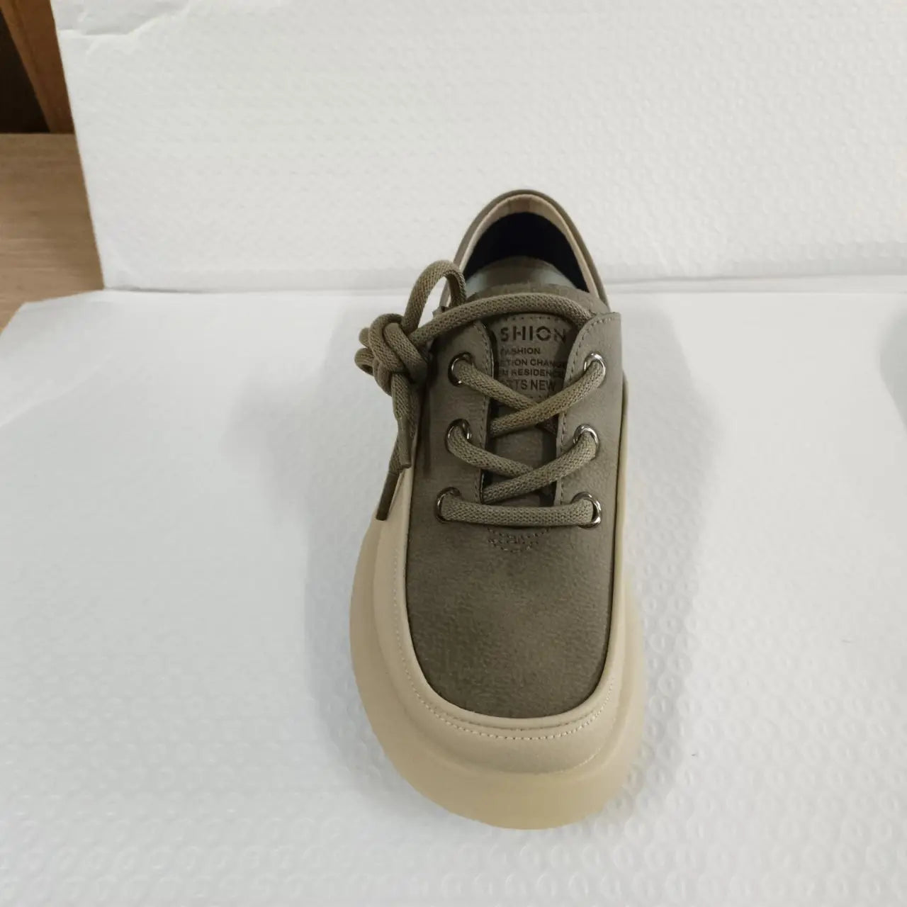 Koznoy 3.5cm Cow Genuine Leather Women Flats Fall Vulcanize Chunky Sneaker Loafer High Brand Platform Slippers Autumn Shoes