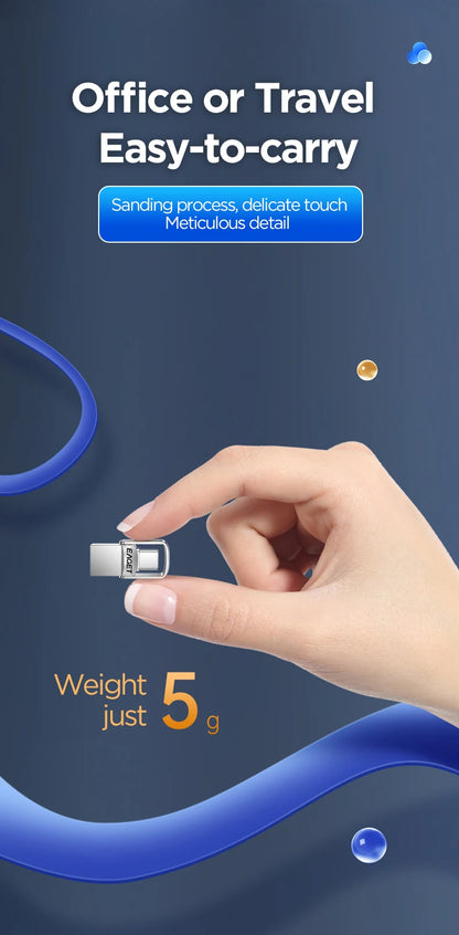 Eaget USB 3.2 Flash Drive 2 in 1 Mini USB and Type C Pen Drive 32GB 64GB 128GB Pendrive Memory Stick Flash Disk for PC Phone