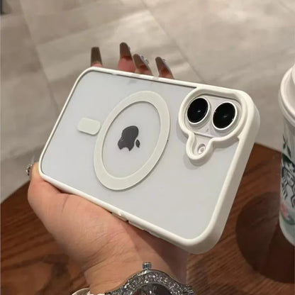 for Magsafe Transparent Case For iPhone 17 16 15 14 13 12 11 Pro Max 16 Plus Air Magnetic Wireless Charge Bumper Cover Cases