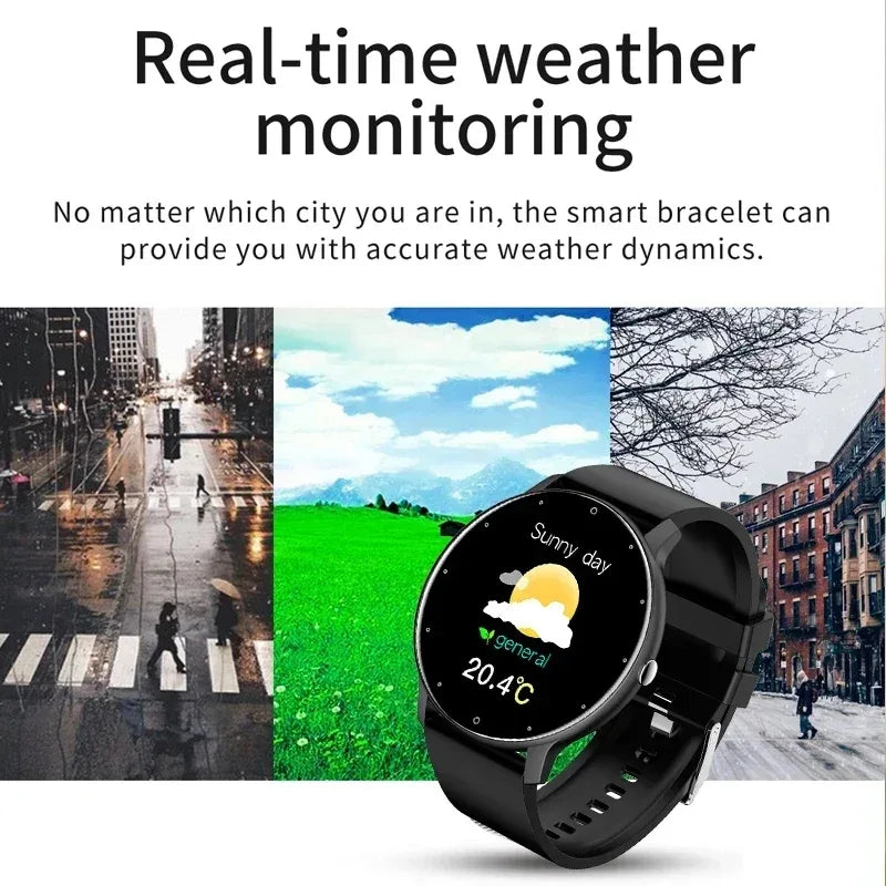 LIGE 2024 Smart Watch Men 1.28" Full Touch Bracelet Fitness Tracker Sports Watches Bluetooth Call Smart Clock Women Smartwatch