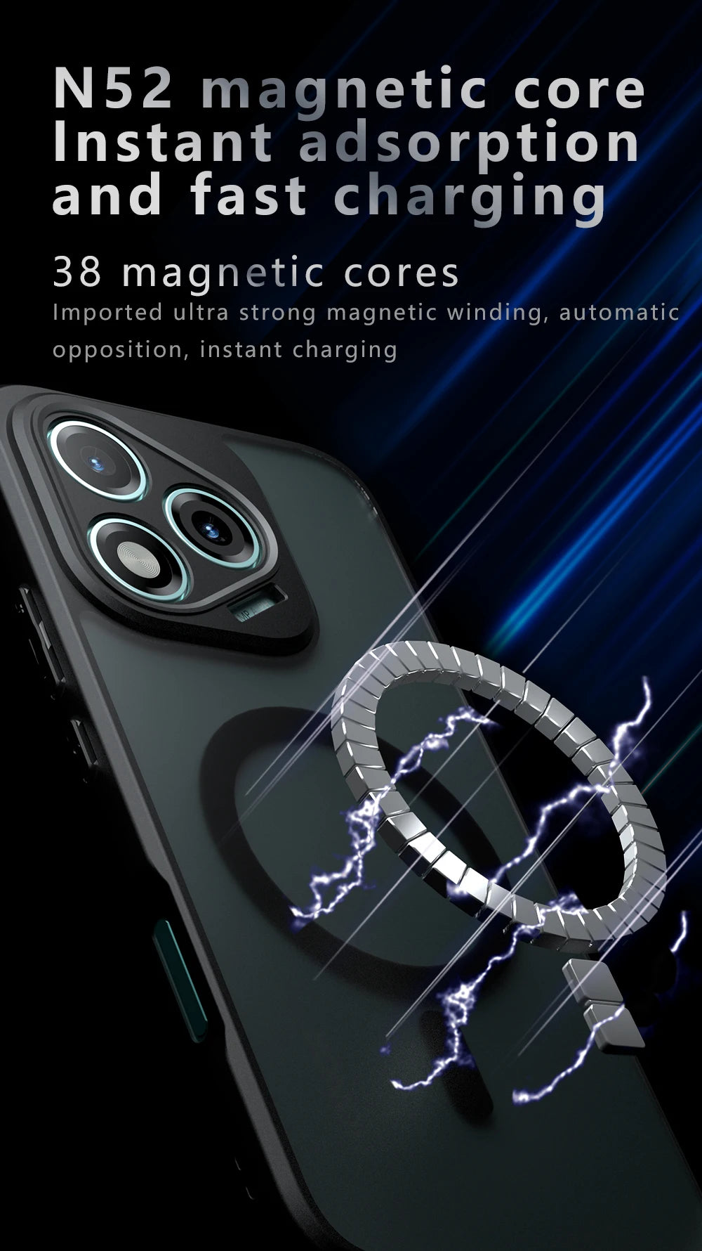 For Magsafe Magnetic Wireless Charging Case For Honor 400 Lite Honor400Lite Shockproof Matte Back Cover Coque