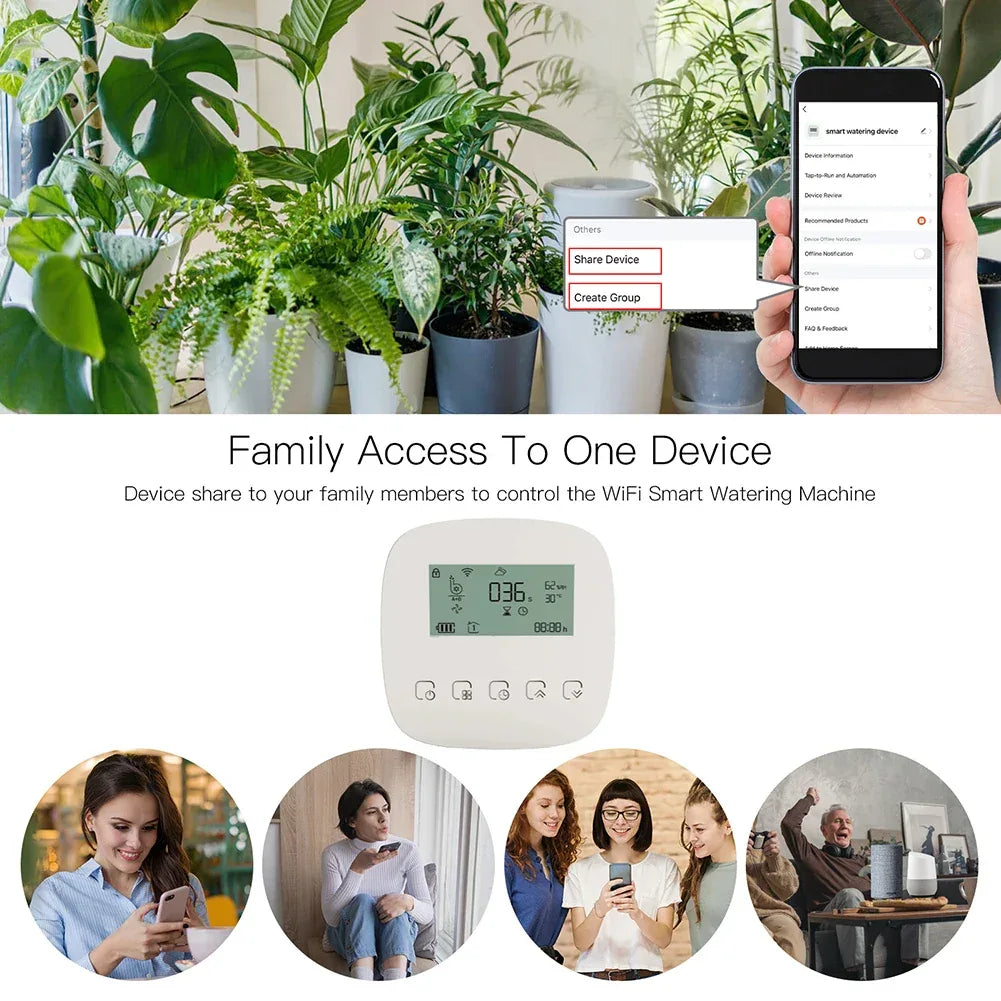 WiFi Tuya Smart Watering Machine Automatic Micro-drip Irrigation System Plants Controller System Irrigation Tool Alexa Google