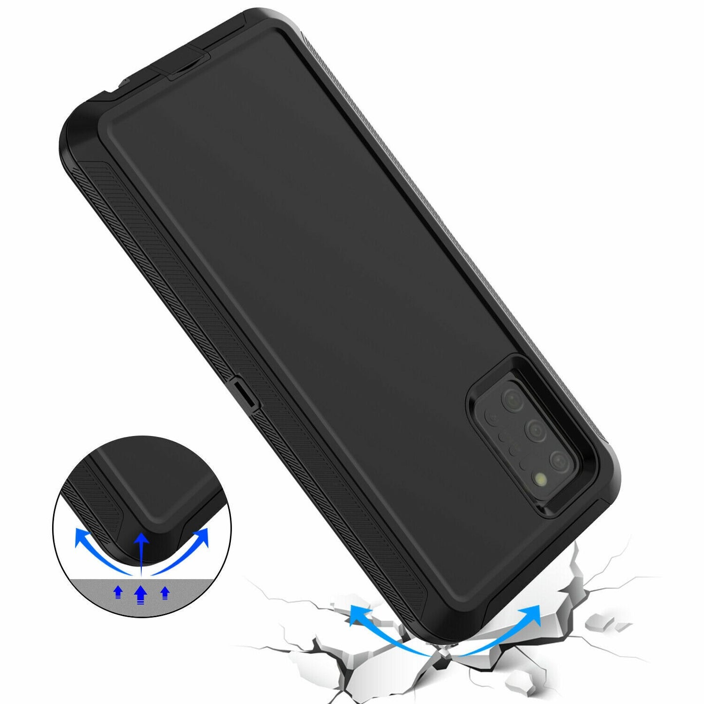 3 IN 1 Heavy Duty Shockproof Defend Case For Samsung Galaxy S20 S21 FE S22 S23 S24 Ultra S10 Plus S10E Note 10 8 9 20 Plus