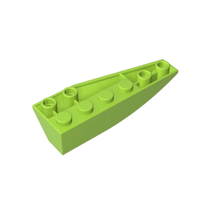 Gobricks 10PCS 41765 Bricks Wedge Curved Inverted 6 x 2 Parts Left Compatible MOC Building Block Adult Kids DIY Education Model