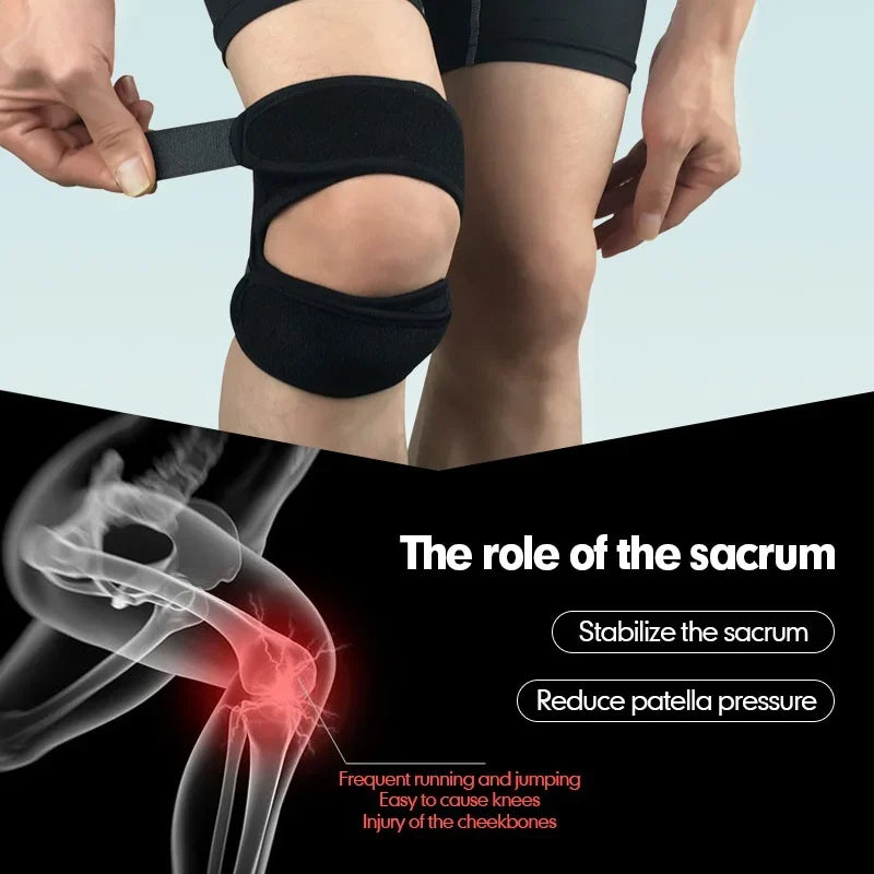 1 PCS Adjustable Sports Knee Pad Patella Band Elastic Bandage Band Football Basketball Sports Knee Pad Fitness Sport Knee Brace